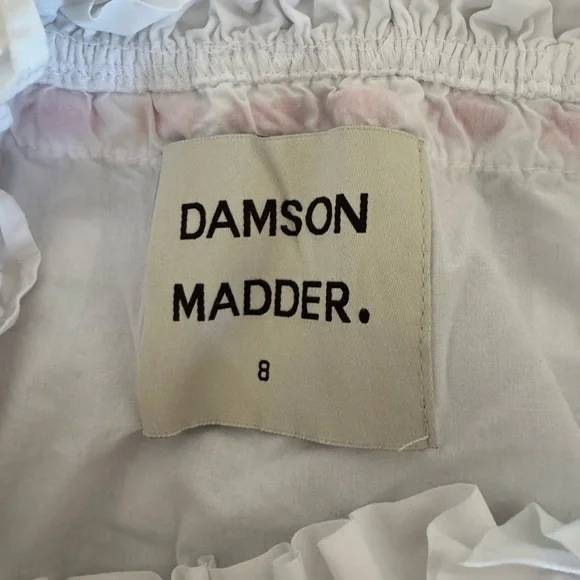 Damson Madder Delicate Cotton Tank Top with Bow - Picture 4 of 5